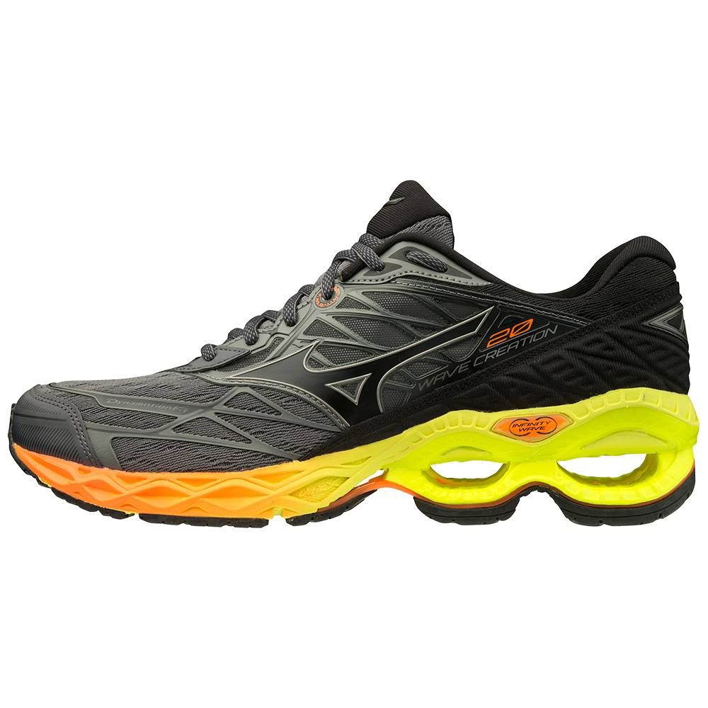 Scarpe Running Mizuno Wave Creation 20 Uomo - Grigie/Gialle - 31894-KLCT